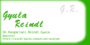 gyula reindl business card